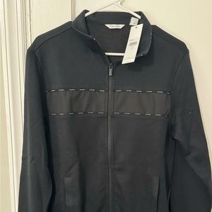 Calvin Klein Black Full Zip Up, Size Small